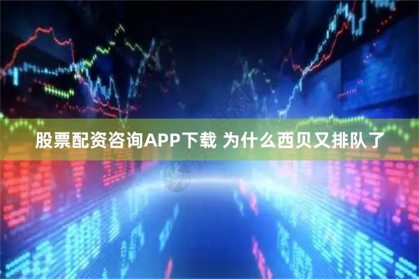 股票配资咨询APP下载 为什么西贝又排队了
