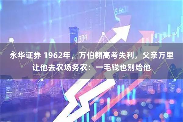 永华证券 1962年，万伯翱高考失利，父亲万里让他去农场务农：一毛钱也别给他
